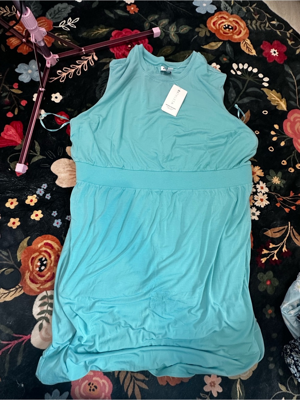 Athleta Sleeveless Turquoise Dress